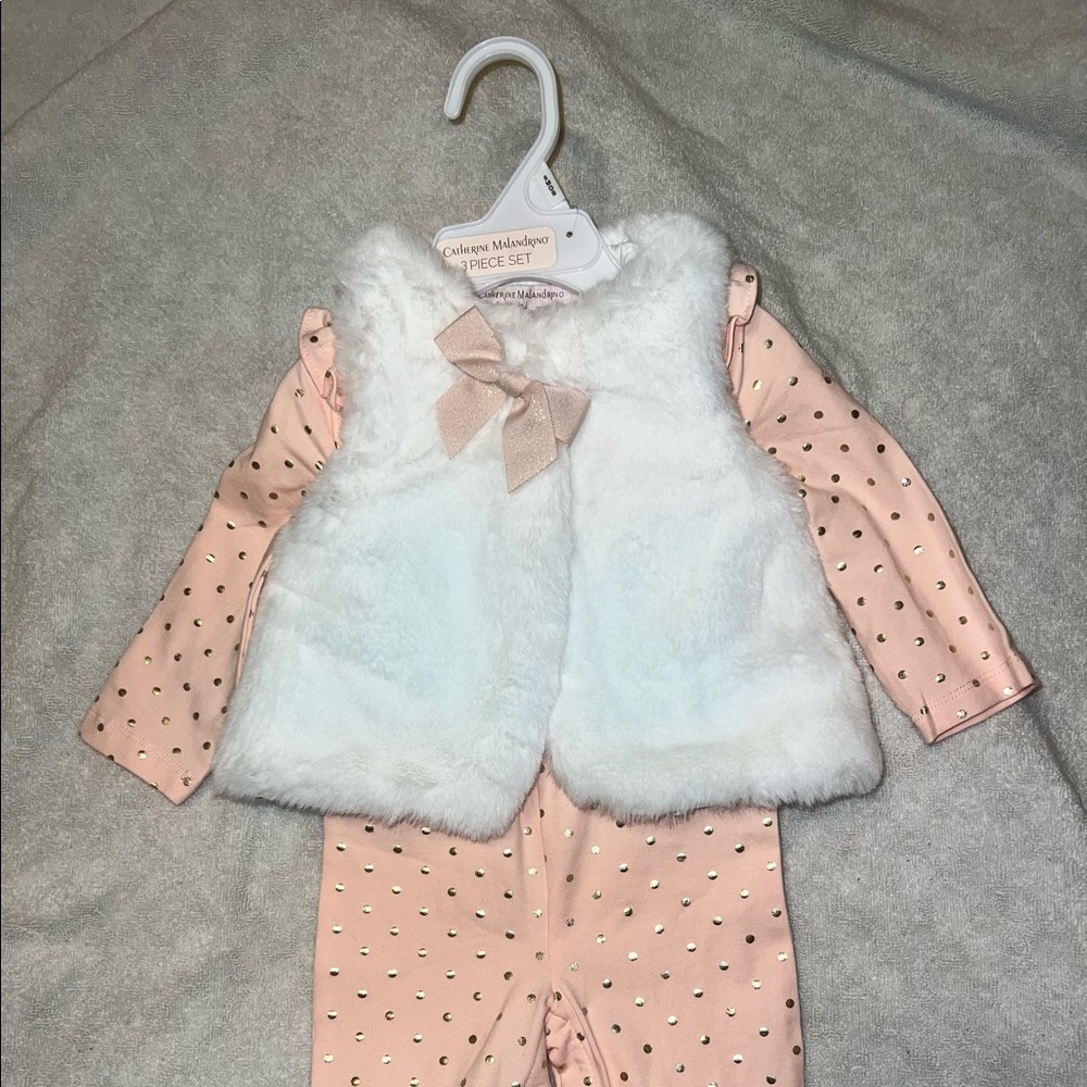 Catherine Malandrino, 3-6 months, winter baby girl outfit. Brand new with tags